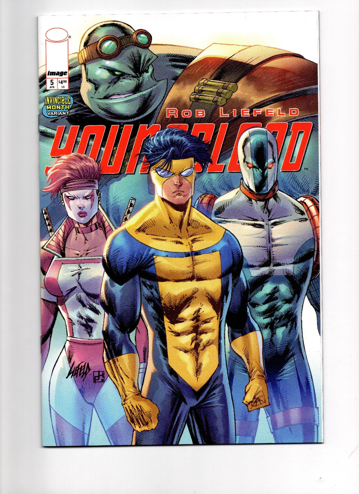 YOUNGBLOOD #5 CVR E ROB LIEFELD INVINCIBLE TEAM UP VAR