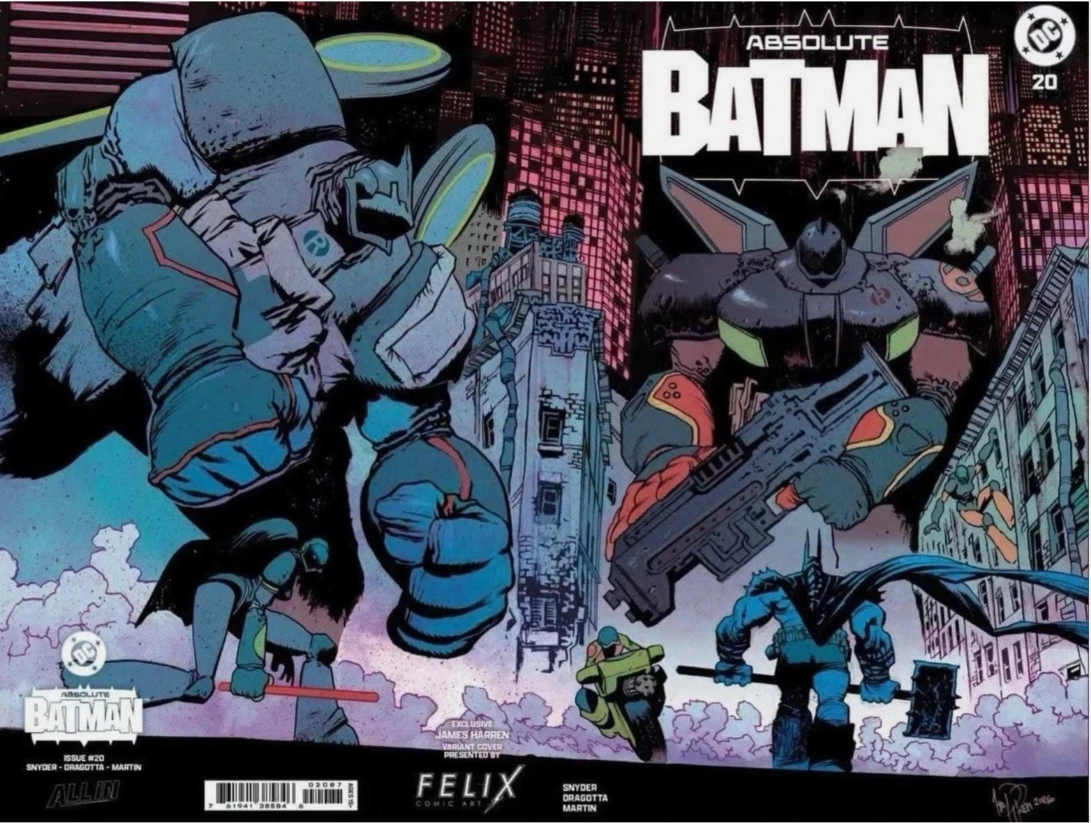 Absolute Batman #20 FELIX COMIC ART JAMES HARREN CARDSTOCK | PRESALE