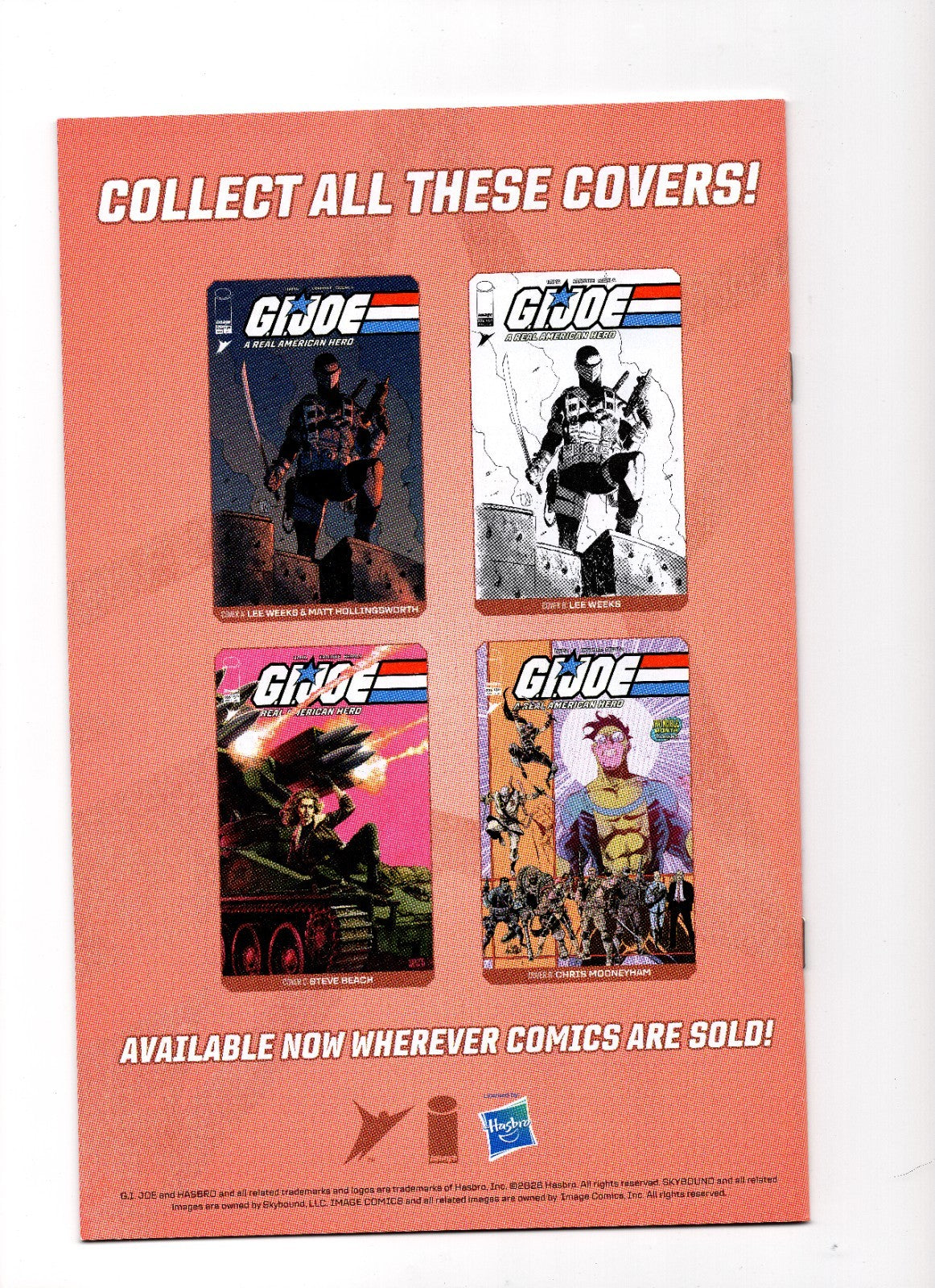 GI JOE A REAL AMERICAN HERO #326 COVER D CHRIS MOONEYHAM INVINCIBLE TEAM UP VAR