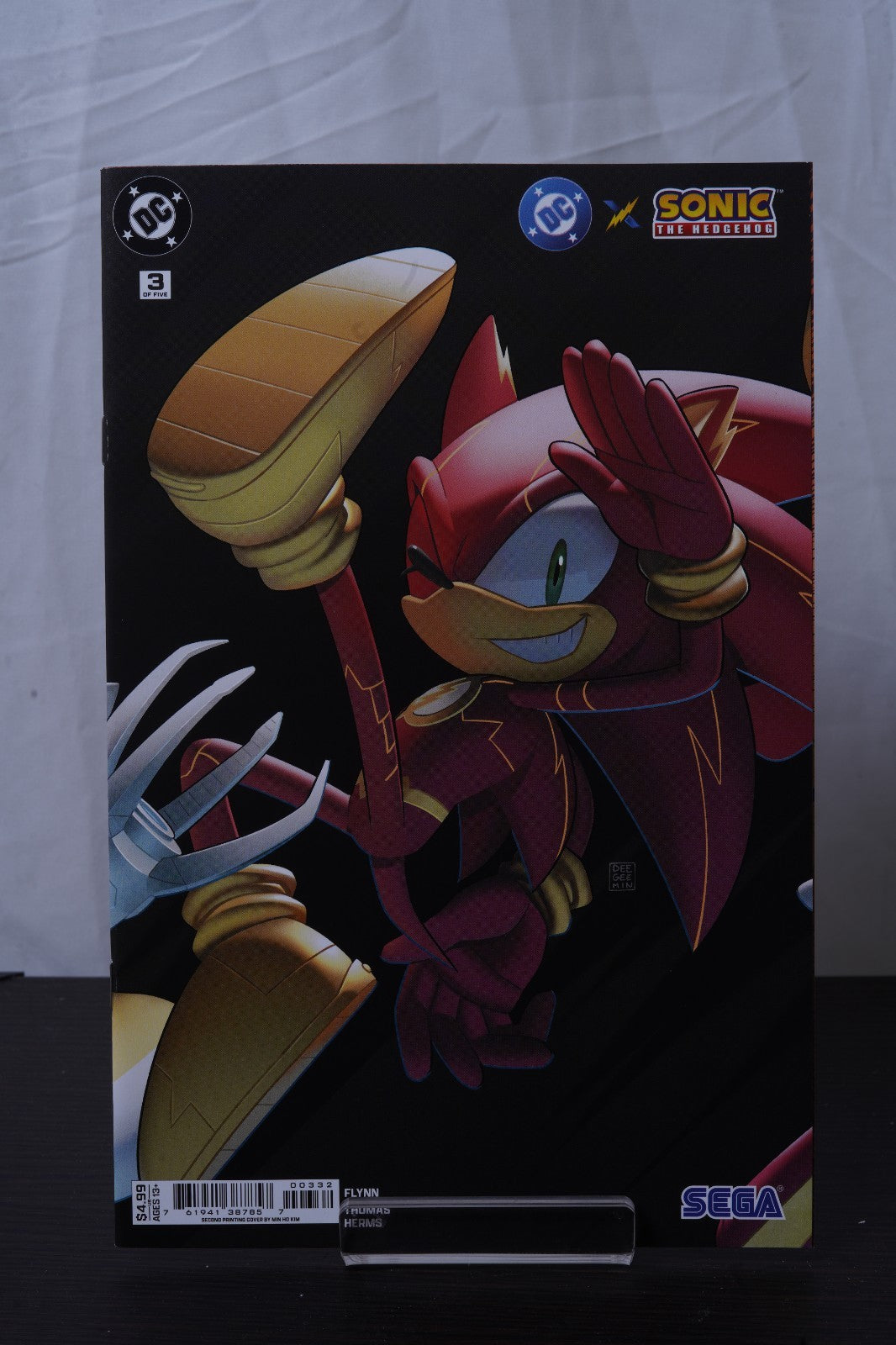 DC X Sonic The Hedgehog #1 - 5 Deegeemin Connecting Variant Set Comic Book Set
