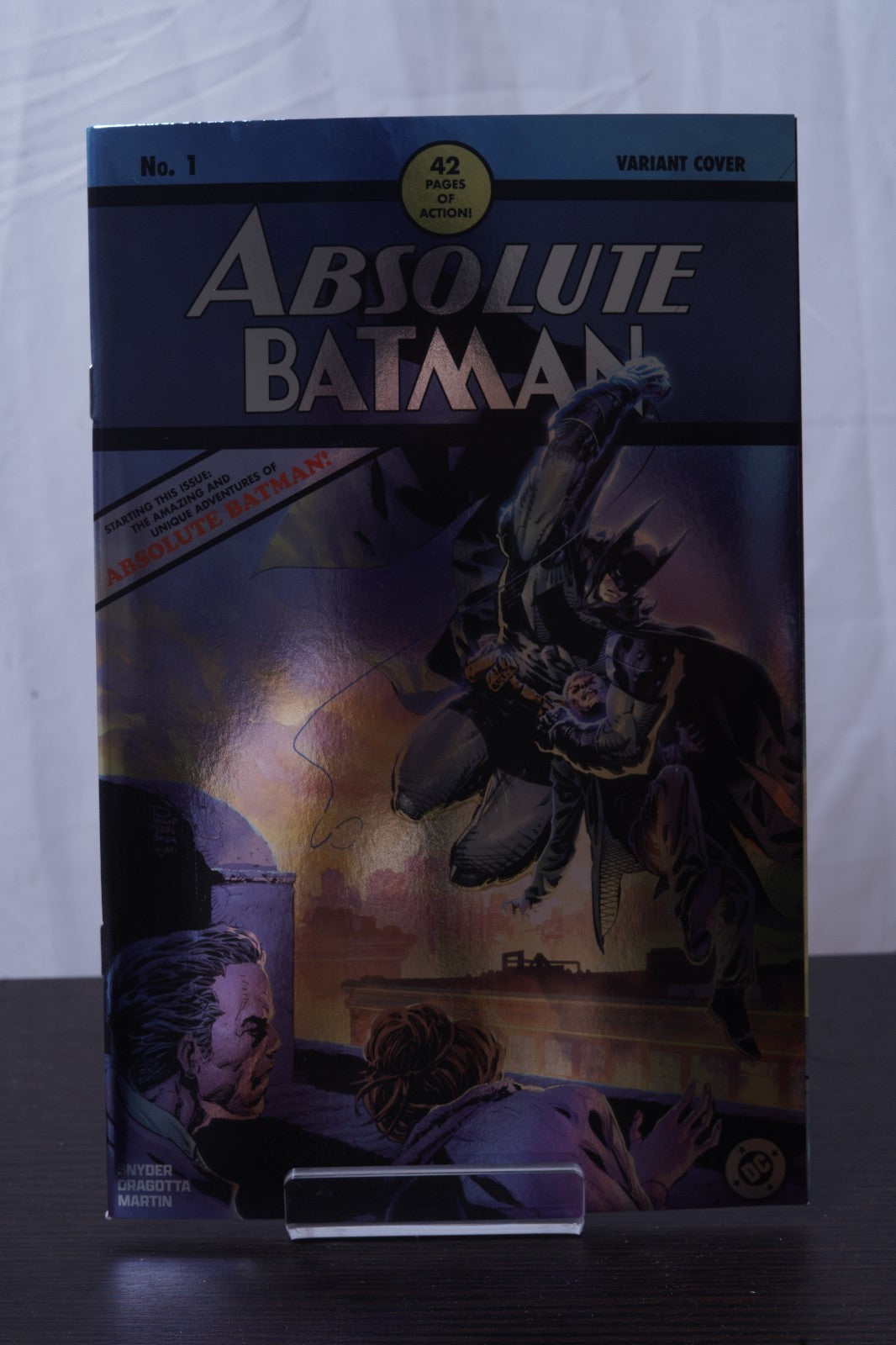 ABSOLUTE BATMAN #1 10TH PTG TAN MEGACON FOIL VARIANT LTD 1000