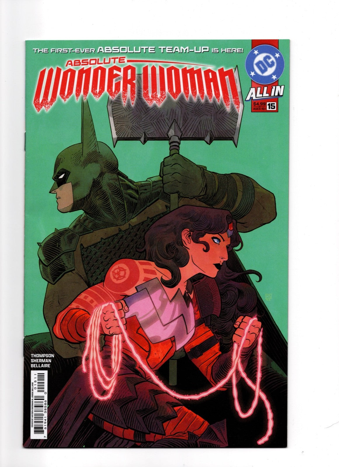 Absolute Wonder Woman #15 A Cover DC Comics 2025 Batman Crossover  1st Print