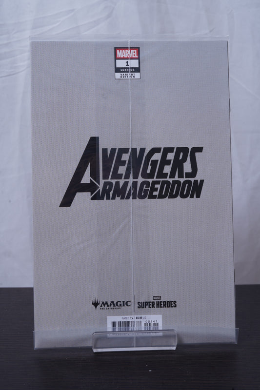 AVENGERS: ARMAGEDDON #1 STEGMAN MAGIC THE GATHERING VARIANT POLYBAGGED WITH CARD