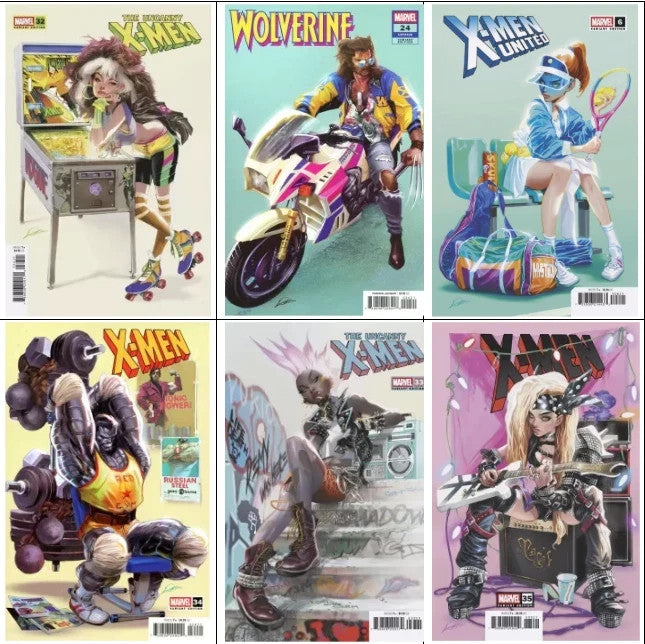 X-Men Alexander Lozano 80s Variant 6-Book Set Marvel 2026