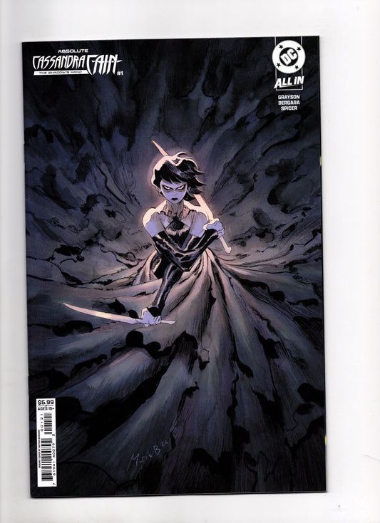 ABSOLUTE CASSANDRA CAIN THE SHADOWS HAND #1 CVR B MATIAS BERGARA CARD STOCK VAR