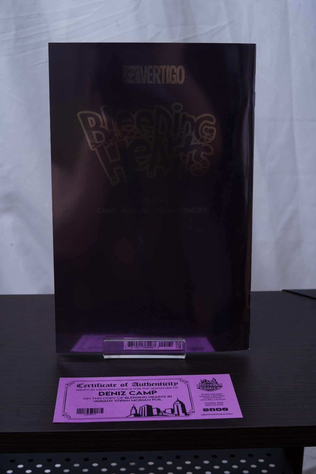 Bleeding Hearts #1 - Cover N Variant Stipan Morian Foil - Signed By Deniz Camp