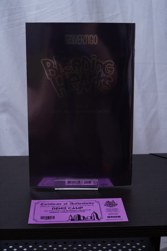 Bleeding Hearts #1 - Cover N Variant Stipan Morian Foil - Signed By Deniz Camp
