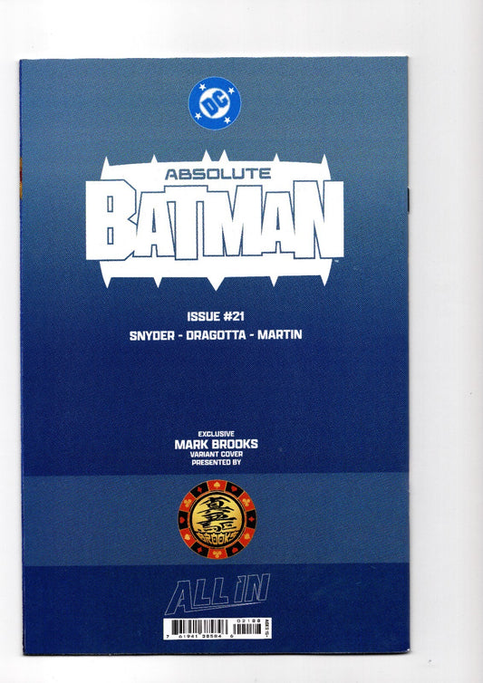 ABSOLUTE BATMAN #21 TRADE DRESS 2X SIGNED MARK BROOKS & SCOTT SNYDER