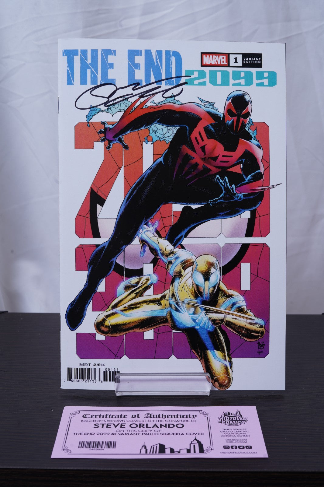 The End 2099 #1 Cover J Variant Paulo Siqueira Cover Signed By Steve Orlando