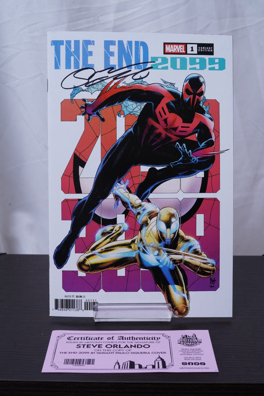 The End 2099 #1 Cover J Variant Paulo Siqueira Cover Signed By Steve Orlando