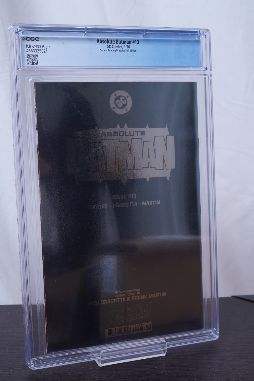 Absolute Batman #13   CGC 9.8 - 2nd Printing - Dragotta Foil Variant