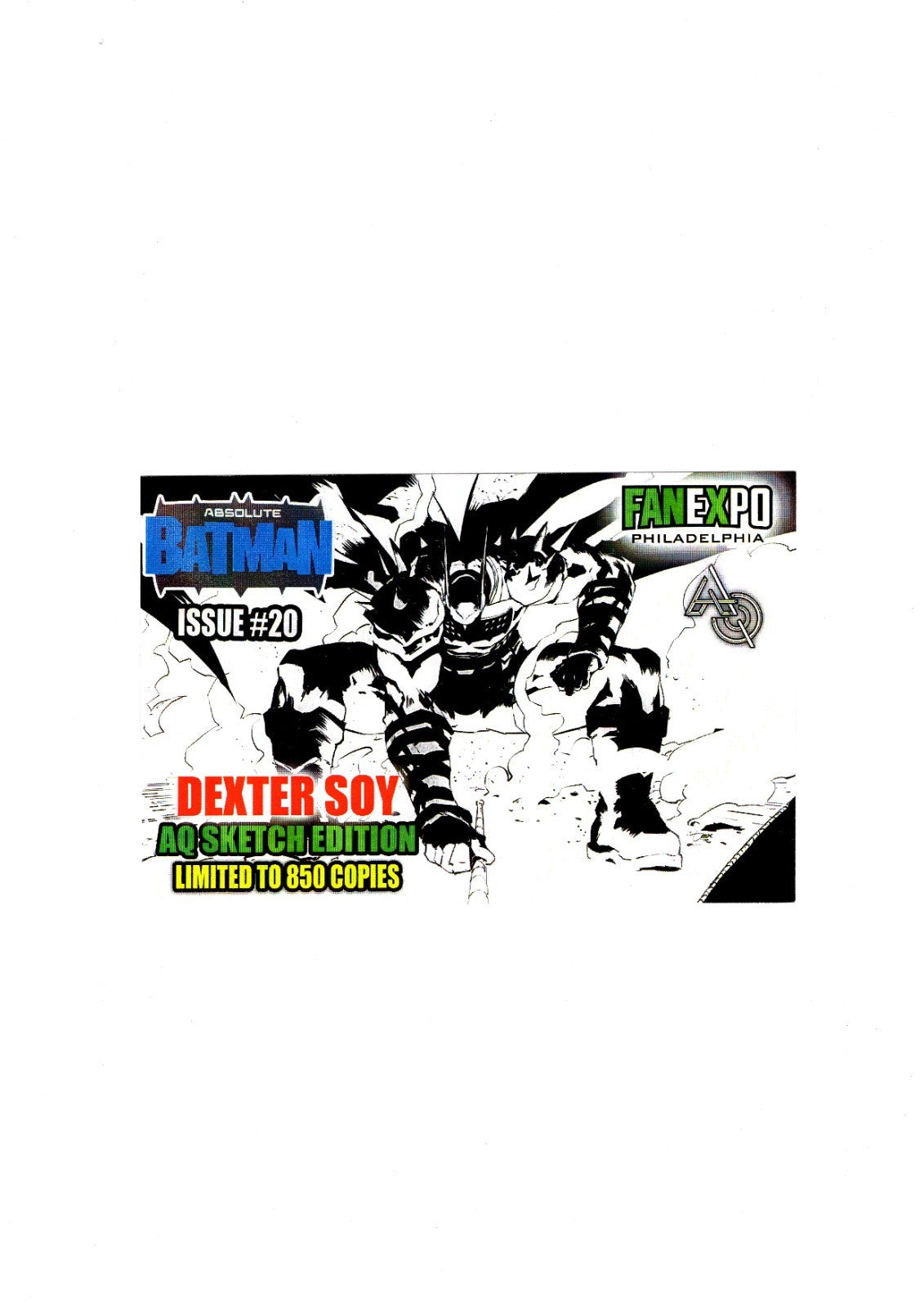 Absolute Batman #20 - Dexter Soy VIRGIN SKETCH Luffy Gear 2