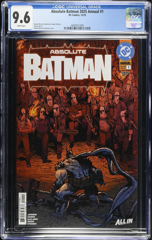 CGC 9.6 Absolute Batman Annual #1 Daniel Warren Johnson 1st Print Cover A 2025