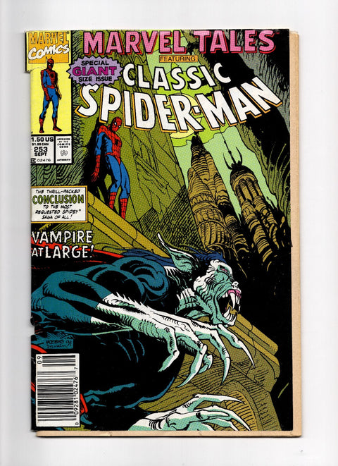 Marvel Comics Marvel Tales #253 "Vampire at Large!" Spider-Man Sept 1991