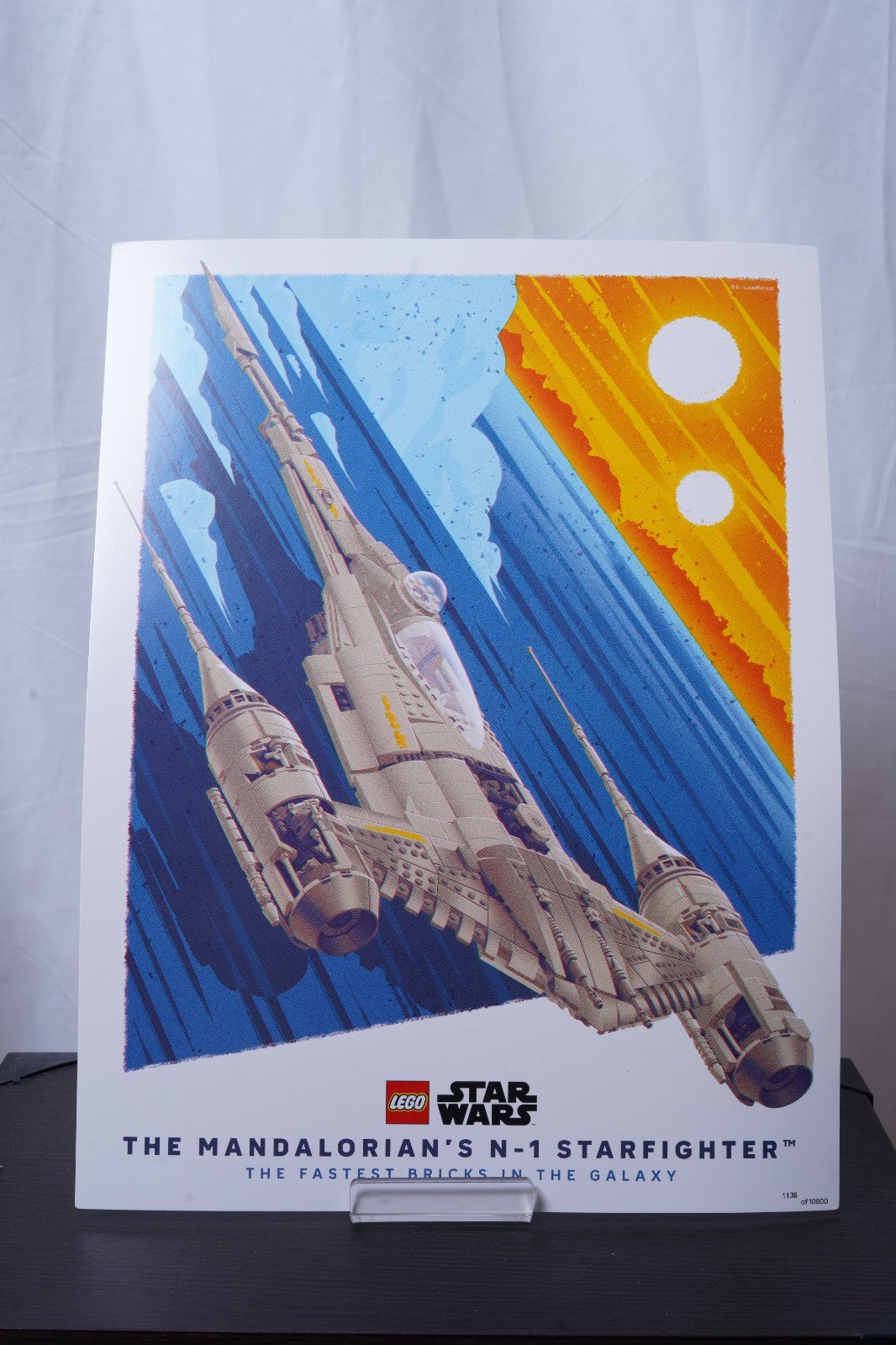LEGO Star Wars The Mandalorian's N-1 Starfighter™ Poster by Joe Hogan