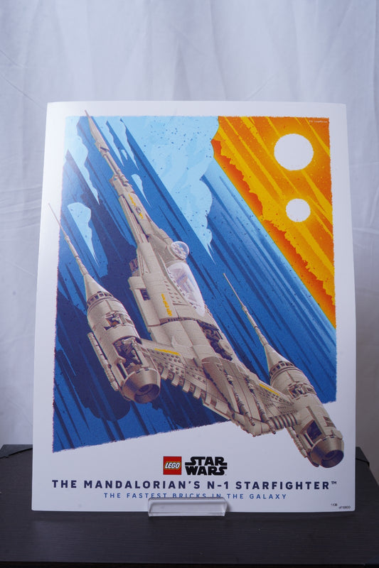 LEGO Star Wars The Mandalorian's N-1 Starfighter™ Poster by Joe Hogan