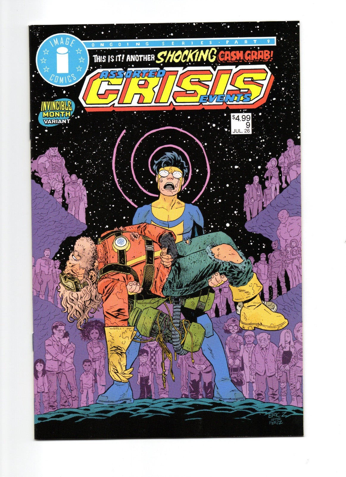 ASSORTED CRISIS EVENTS #9 COVER C ZAWADZKI INVINCIBLE TEAM UP