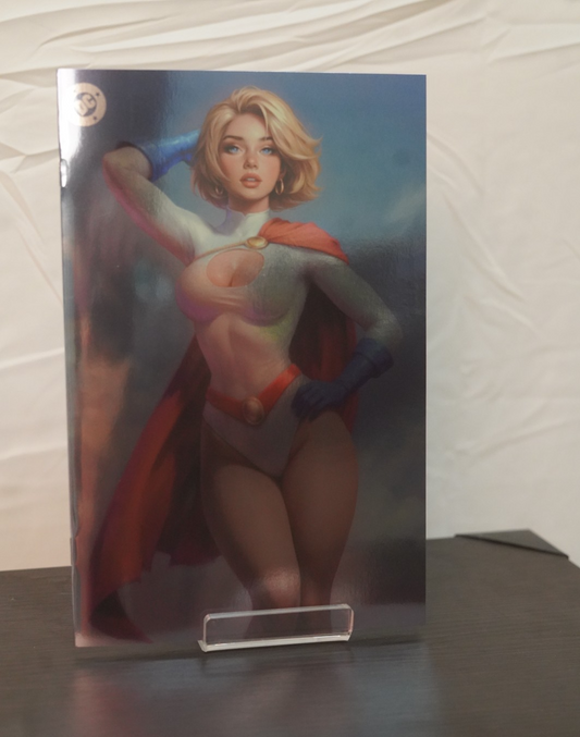 ALL STAR #58 POWER GIRL BLIND BAG ULTRA RARE - WILL JACK FULL BODY FOIL LIMITED