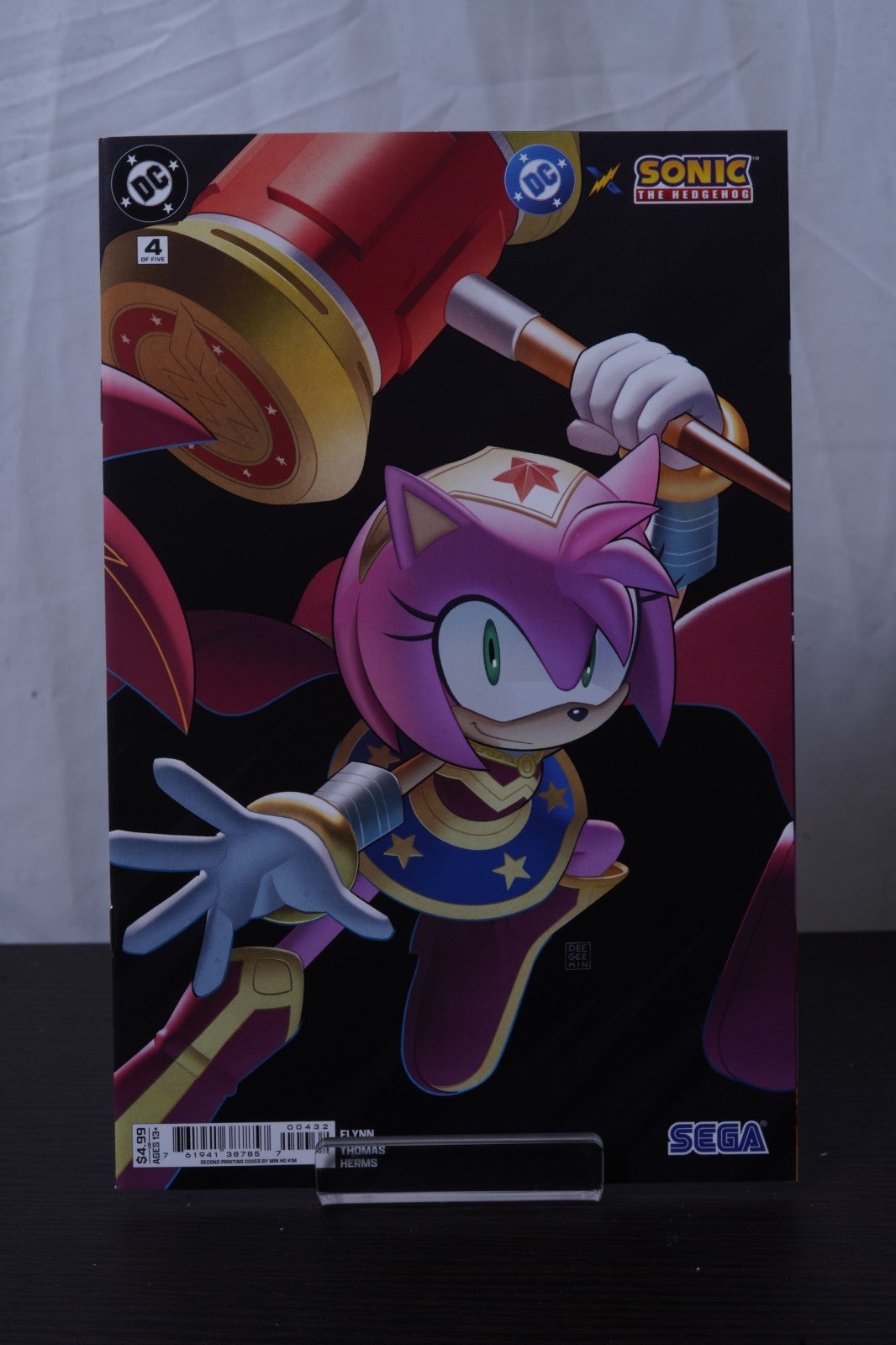 DC X Sonic The Hedgehog #1 - 5 Deegeemin Connecting Variant Set Comic Book Set