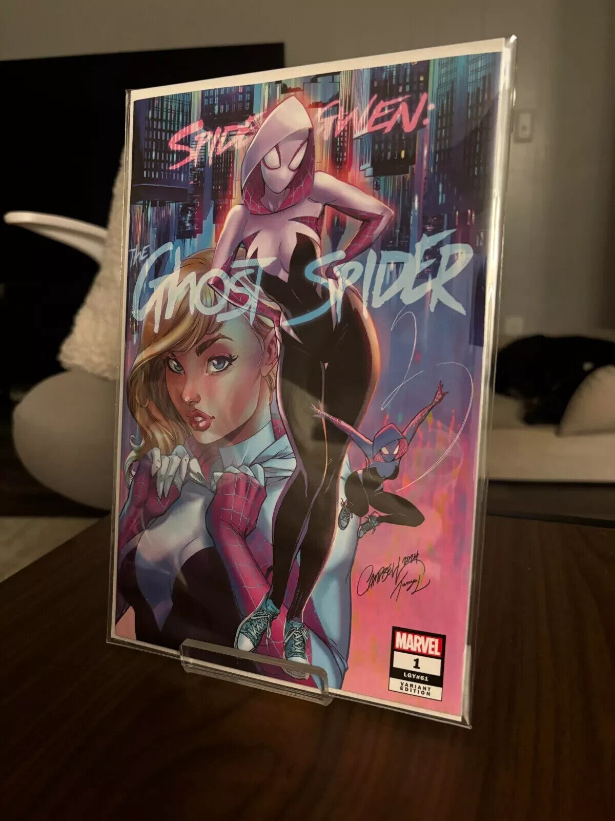 SPIDER-GWEN GHOST-SPIDER #1 JSC J SCOTT CAMPBELL VIRGIN VAR - Cover A