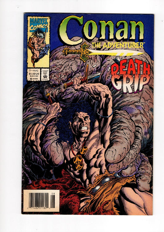Conan The Adventurer No. 3, Marvel, Aug 1994, Death Grip