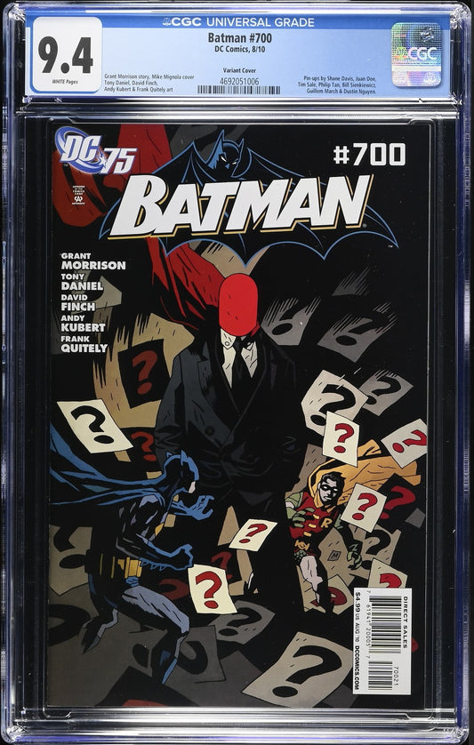Batman #700 1:25 Mignola Variant  DC Comic 2010 CGC 9.4