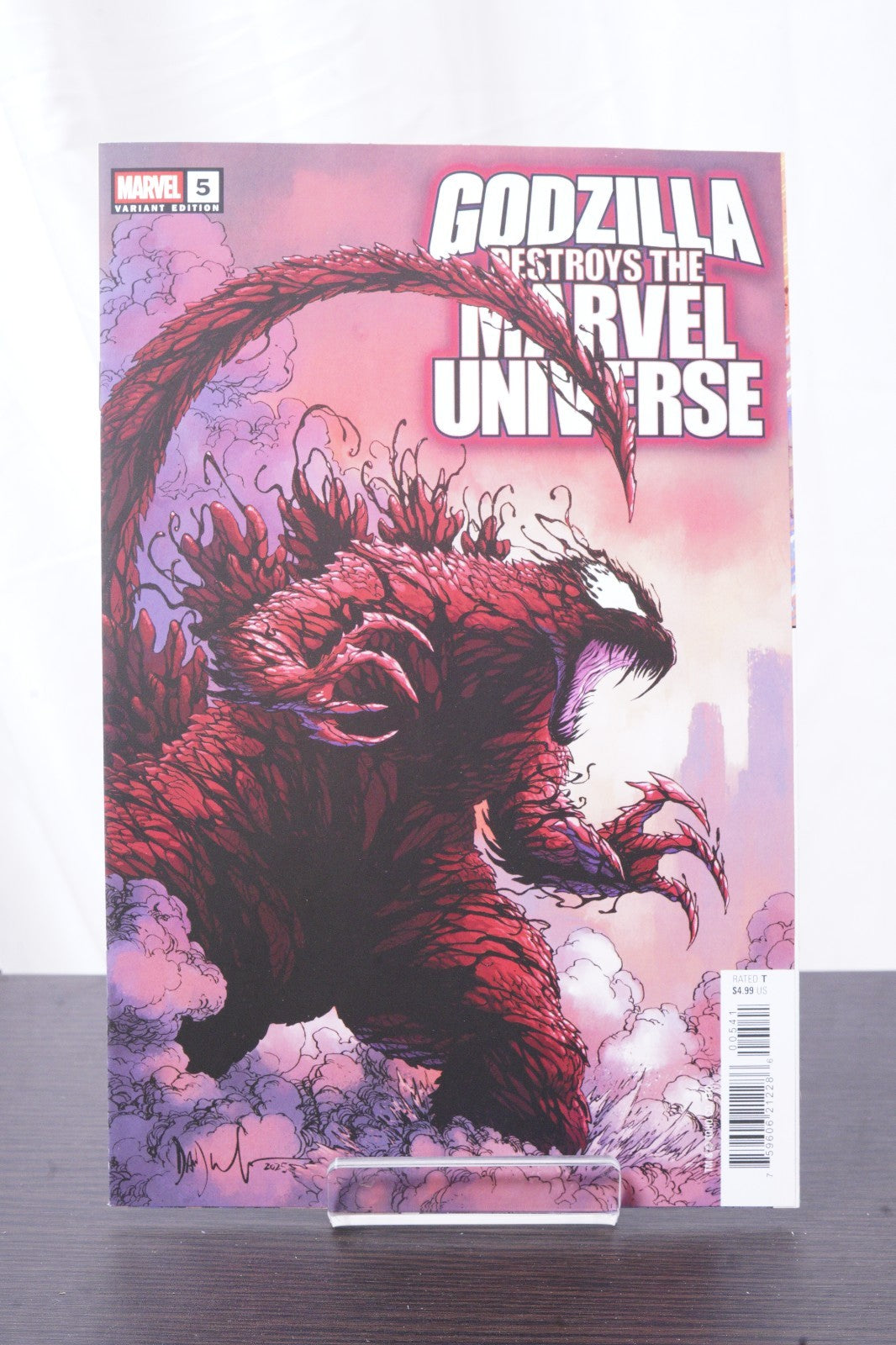 Godzilla Destroys The Marvel Universe #5 Dave Wachter Marvelized Carnage Zilla