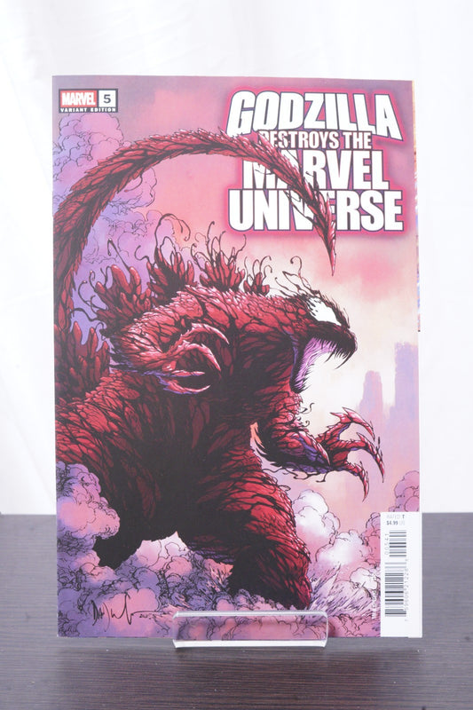 Godzilla Destroys The Marvel Universe #5 Dave Wachter Marvelized Carnage Zilla