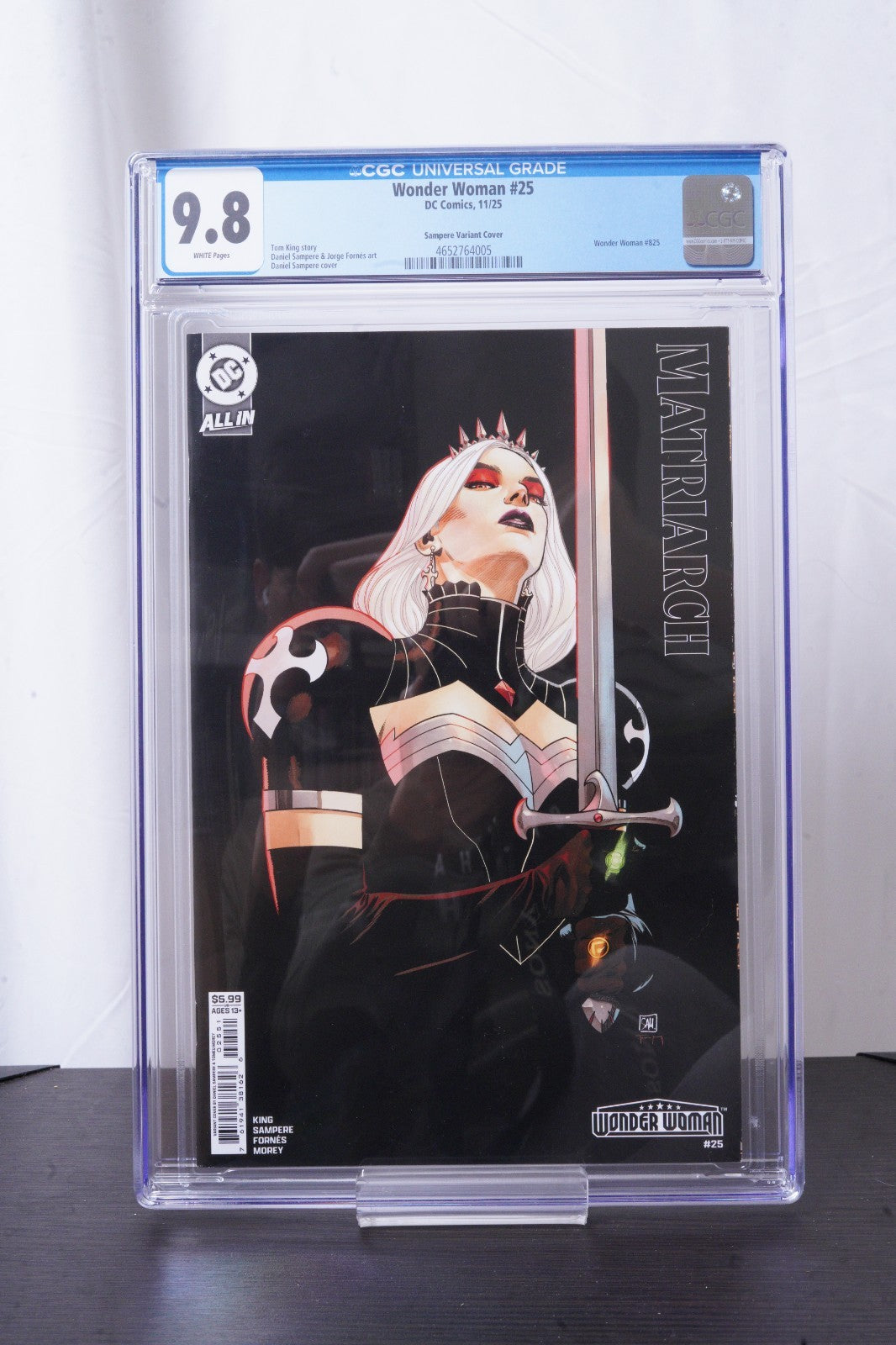 Wonder Woman #25 CGC 9.8 Daniel Sampere Variant Cover 1st Matriarch 🔥