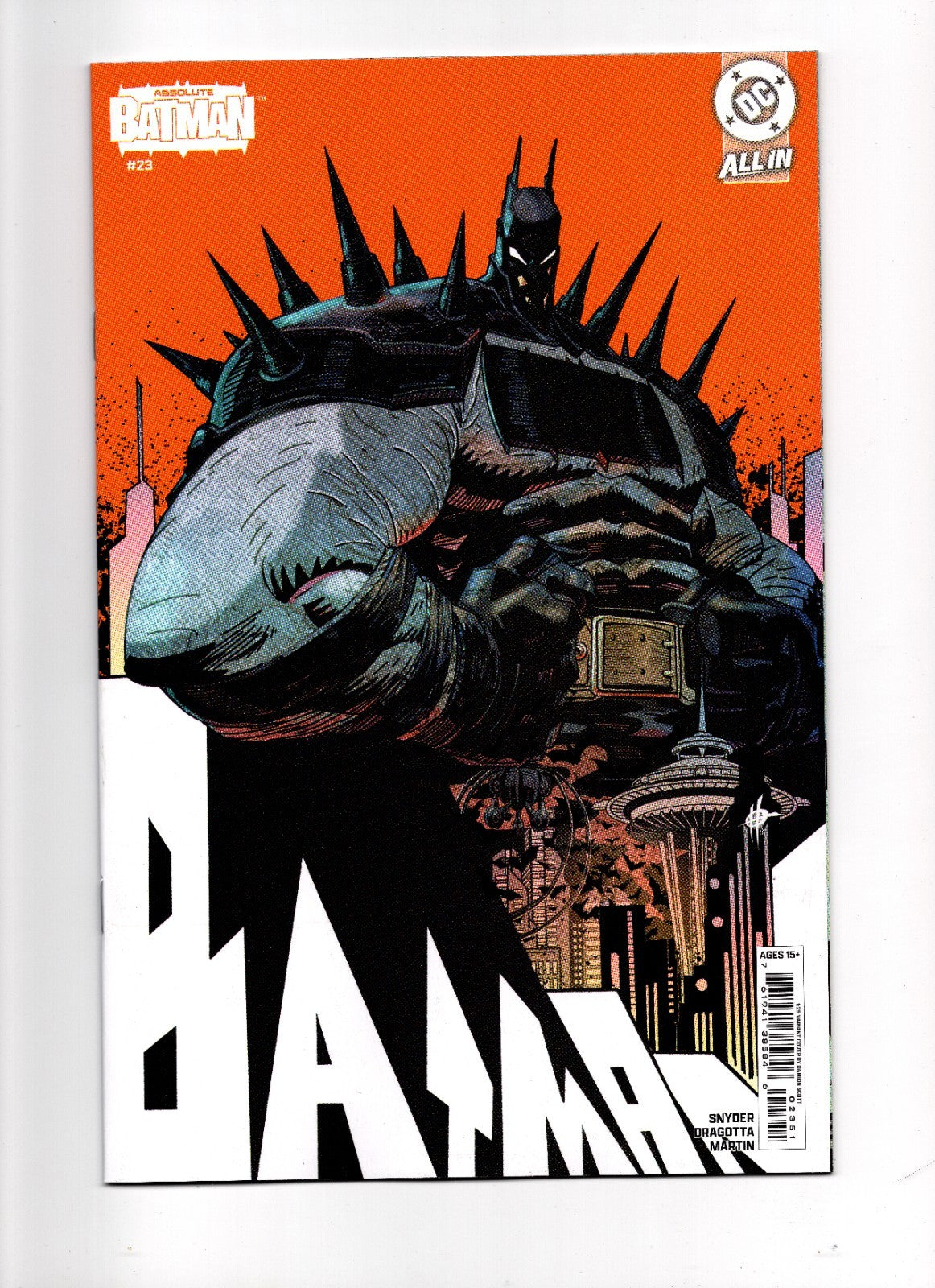 ABSOLUTE BATMAN #23 COVER F INC 1:25 DAMION SCOTT CARD STOCK VAR