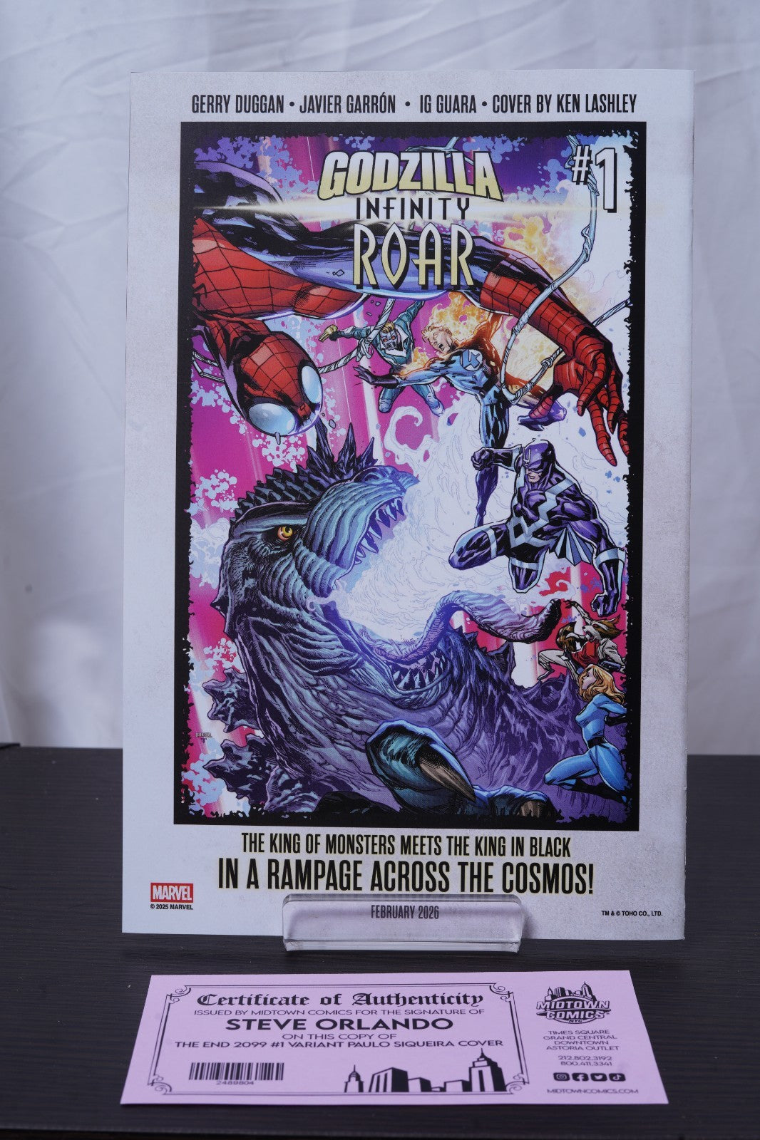 The End 2099 #1 Cover J Variant Paulo Siqueira Cover Signed By Steve Orlando