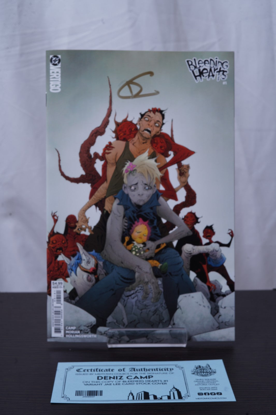 Bleeding Hearts #1 - Cover J Variant Jae Lee - Signed By Deniz Camp