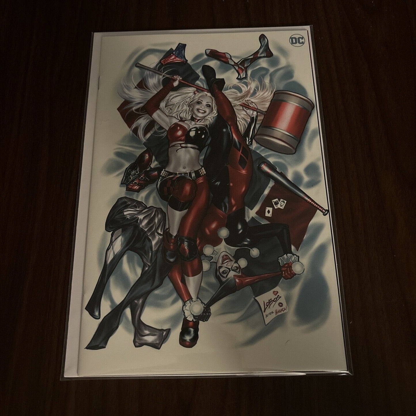 BATMAN ADVENTURES #16 LOBOS HARLEY QUINN ADAM HUGHES CONVERGENCE VIRGIN VARIANT