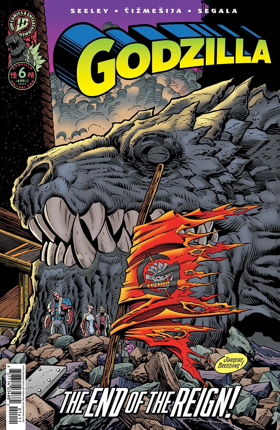 Godzilla [Kai-Sei Era] #6 Variant D Jurgens The Death of Godzilla Secret Homage 