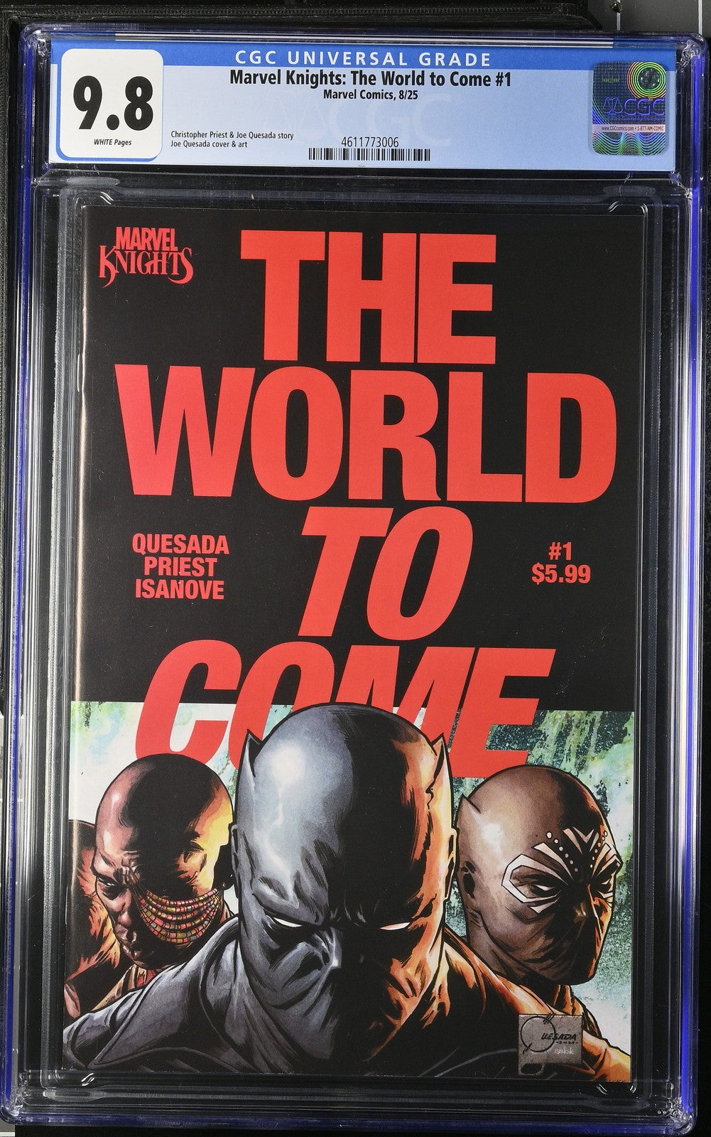 Marvel Knights The World To Come #1 CGC 9.8 Cover A Quesada 1st Print 2025