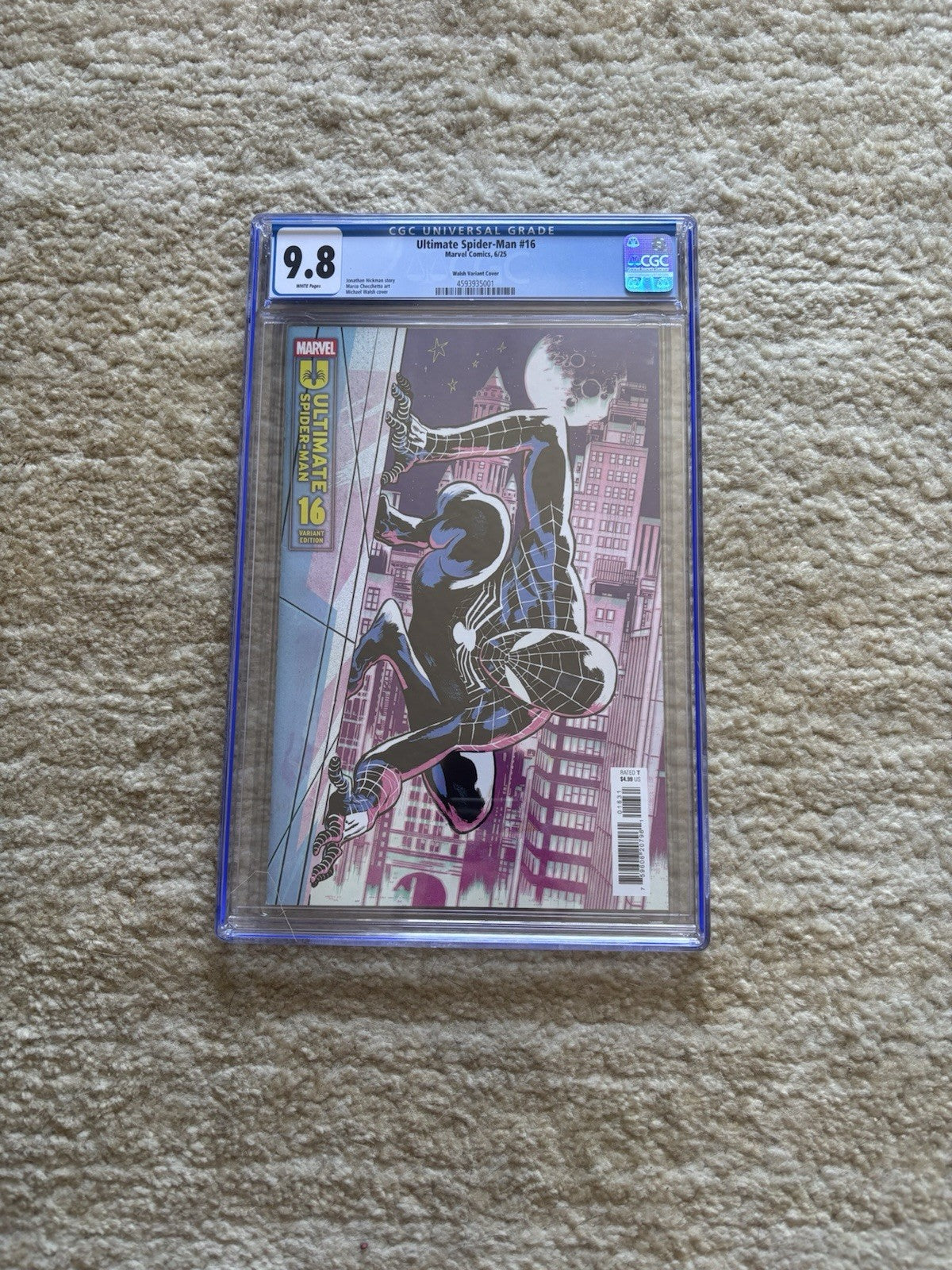 Ultimate Spider-Man #16 CGC 9.8 Michael Walsh Variant Symbiote Suit