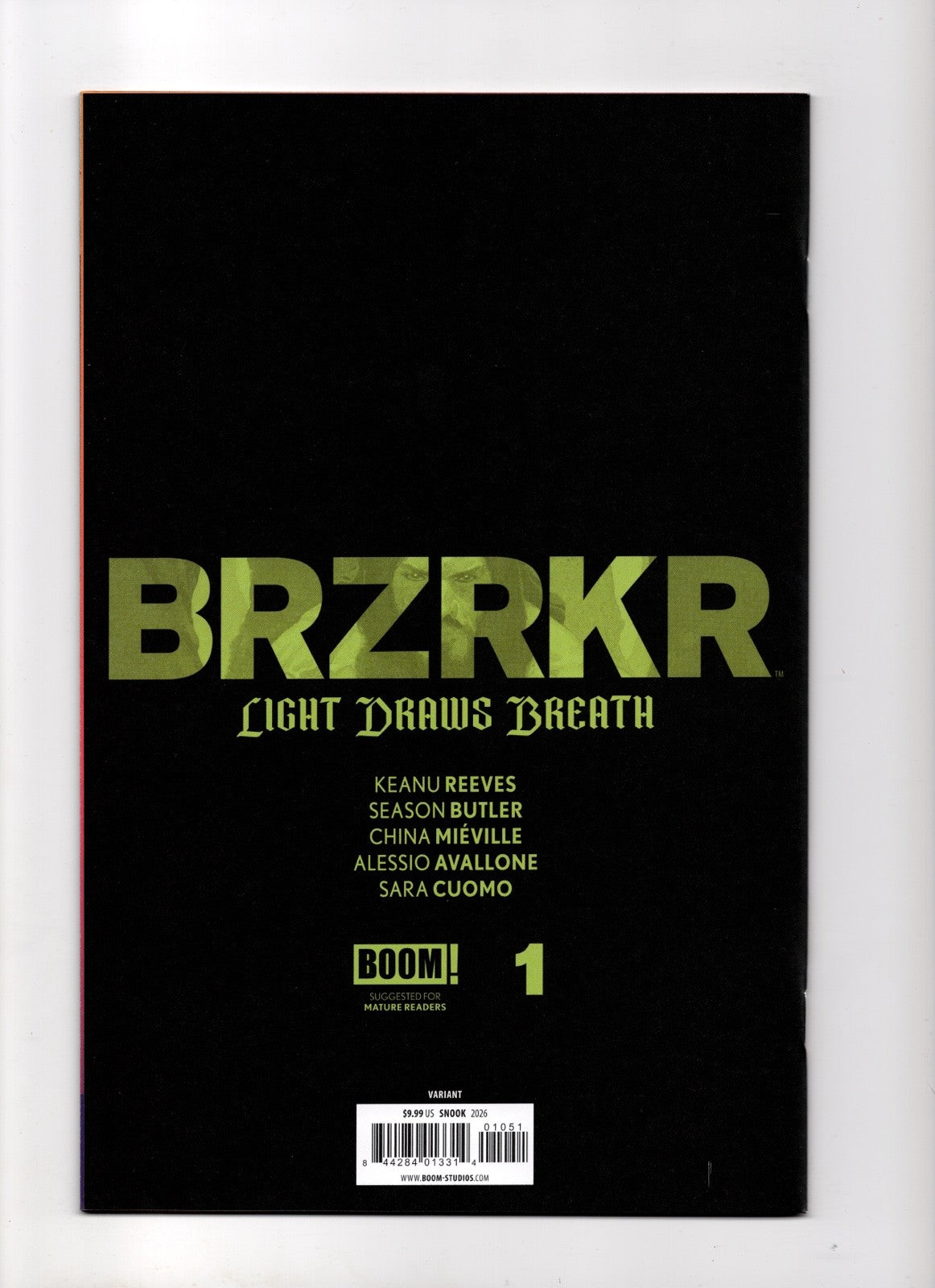 BRZRKR: Light Draws Breath #1 E 1:10 INCV (Full Art, Snook)