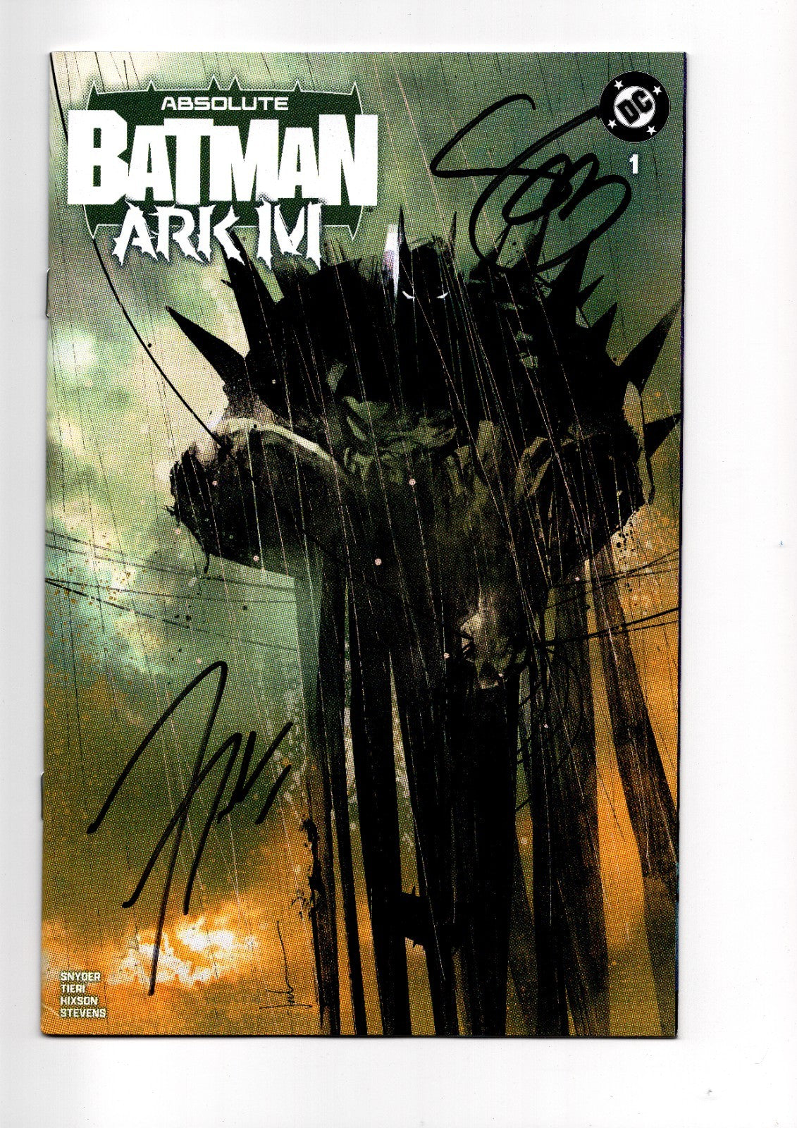 Absolute Batman: Ark M #1 - Jock 3rd Print 2X SIGNED Snyder & Tieri SDCC
