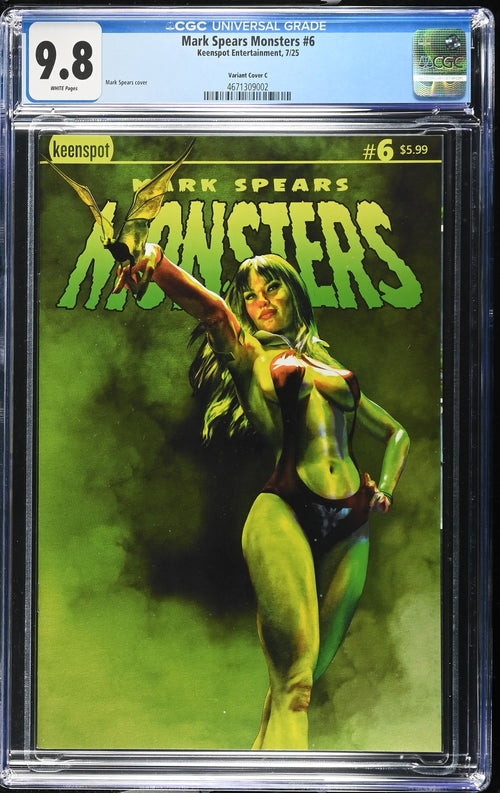 Mark Spears Monsters #6 Vampirella variant CGC 9.8