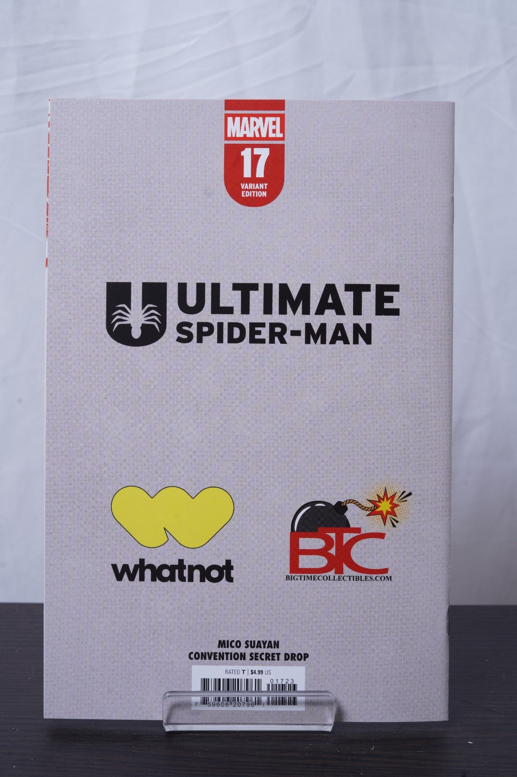 Arris Ultimate Spider-Man 17 Whiteout Mico Suayan Dallas Fan Expo Secret Drop