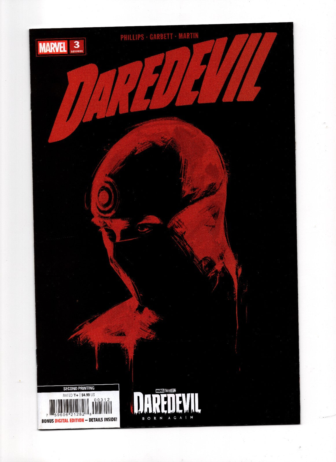 Daredevil #3 Marvel Television 2nd Printing Variant