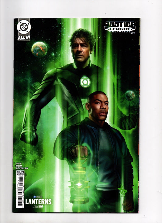 JUSTICE LEAGUE UNLIMITED #23 CVR G DAVE WILKINS LANTERNS CARD STOCK VAR