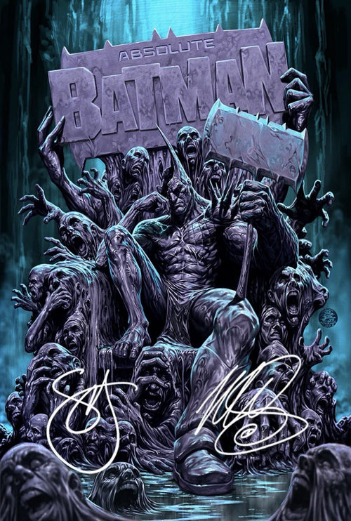 Absolute Batman 23 Clayface - Doubled Signed Brooks & Snyder - Blue Foil