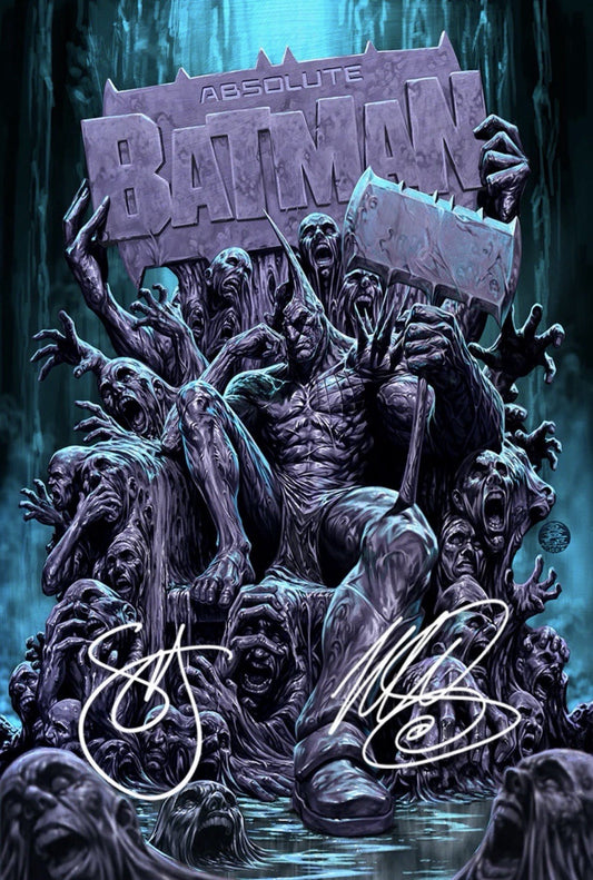 Absolute Batman 23 Clayface - Doubled Signed Brooks & Snyder - Blue Foil