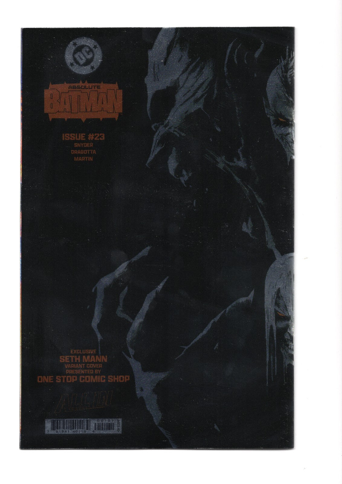 Absolute Batman 23 Seth Mann TRADE Foil Wraparound Clayface - DAMAGE
