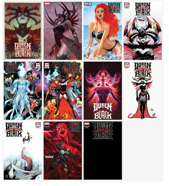 QUEEN IN BLACK #1 - 11 Book Set Lot Covers