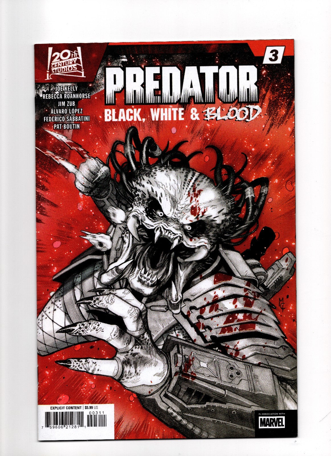 PREDATOR: BLACK, WHITE & BLOOD #3