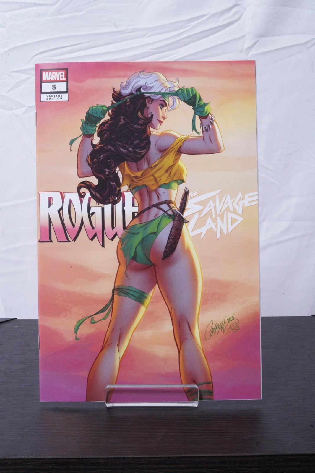 Rogue The Savage Land #5 J Scott Campbell JSC SIGNED ALL SIX COVER SET IN HAND