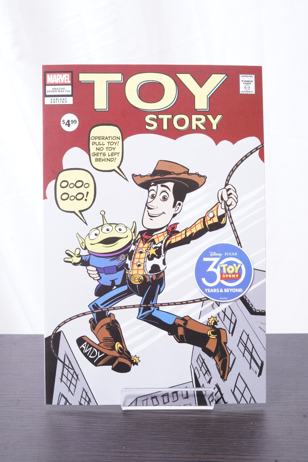 TOY STORY HOMAGE SET OF 3: ASM 16 AVENGERS 32 CAPT AMERICA 5 FORCELLONI PIXAR