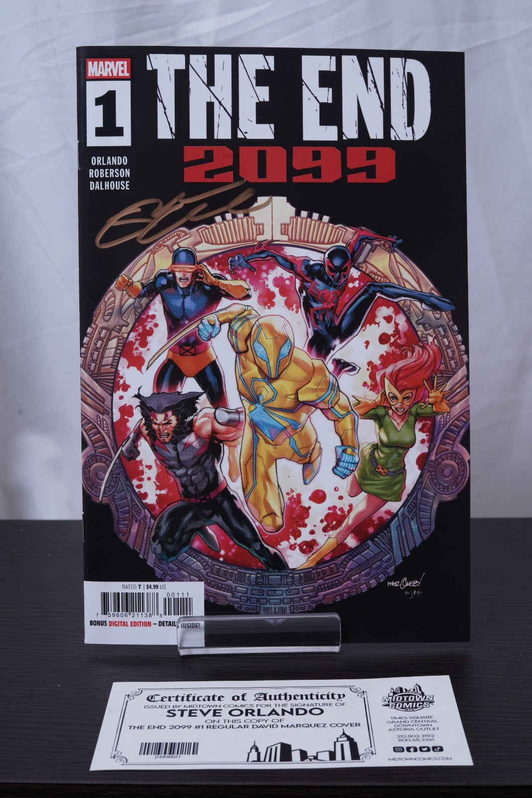 The End 2099 #1 Cover G Regular David Marquez Cover Signed By Steve Orlando